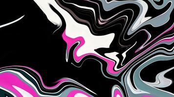 colorful swirl abstract luxury spiral texture and paint liquid acrylic pattern on black. photo