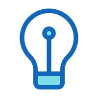 Light bulb Outline Style Icon vector