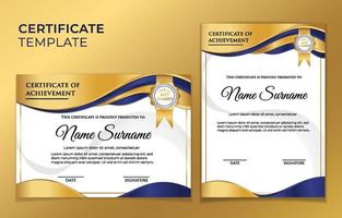 Luxury Certificate of Achievement vector