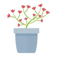 conceptos de plantas con flores vector