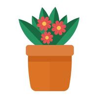 conceptos de la planta de gerbera vector