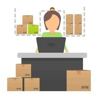 Logistics Clerk Concepts vector