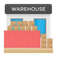 Trendy Warehouse Concepts vector