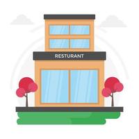 conceptos de restaurantes de moda vector