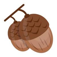 Trendy Acorn Concepts vector