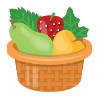 Fruit Basket Concepts vector