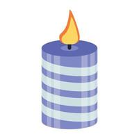 conceptos de velas de moda vector