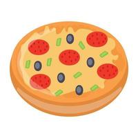 Trendy Pizza Concepts vector