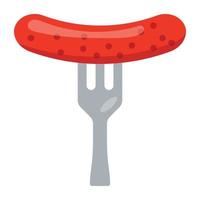 Trendy Sausage Concepts vector