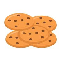 conceptos de galletas horneadas vector