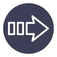 Arrow on white background vector
