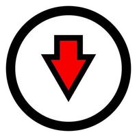 Arrow on white background vector