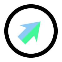 Arrow on white background vector