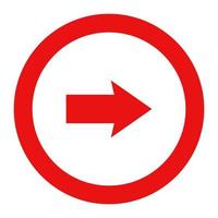 Arrow on white background vector