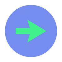 Arrow on white background vector