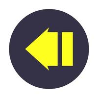 Arrow on white background vector