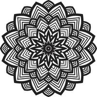 Black Mandala for Design vector