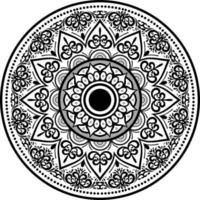 Black Mandala for any Design vector