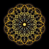 Luxury mandala background design with golden arabesque pattern vector