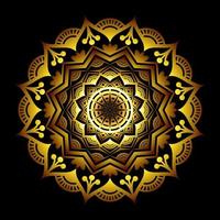 Luxury mandala background design with golden arabesque pattern vector