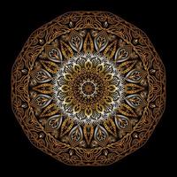 Golden color Luxury mandala design vector