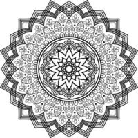 Black Mandala for Design vector