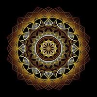 Luxury mandala background design with golden arabesque pattern vector