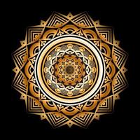 Luxury mandala background design with golden arabesque pattern vector