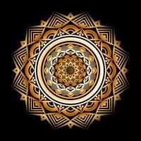 Luxury mandala background design with golden arabesque pattern vector