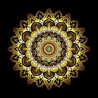 Luxury mandala background design with golden arabesque pattern vector