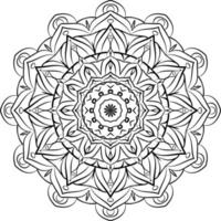 mandala negro para el diseño vector