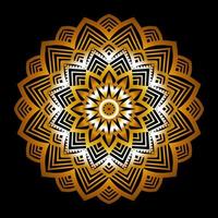 Luxury mandala background design with golden arabesque pattern vector