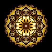 Luxury mandala background design with golden arabesque pattern vector