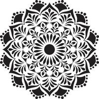 Black Mandala for any Design vector