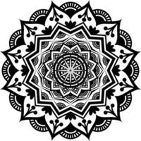 Black Mandala for Design vector