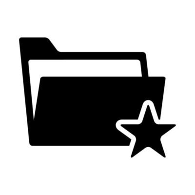 folder icon in trendy flat style