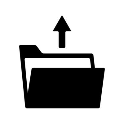 folder icon in trendy flat style