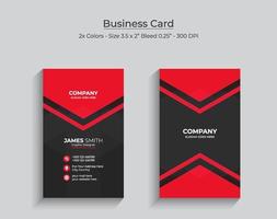 Modern abstract clean and simple business card template, Vertical name card, Stylish stationery design and visiting card, Creative and professional business card design template Pro download vector