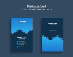 Modern abstract clean and simple business card template, Vertical name card, Stylish stationery design and visiting card, Creative and professional business card design template Pro download vector