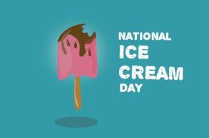National ice cream day vector illustration