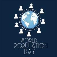 world population day vector illustration