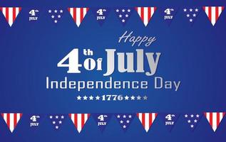 4th July independence day vector illistration