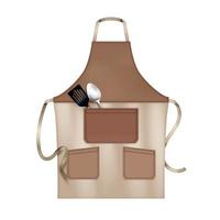 Apron Realistic Object vector