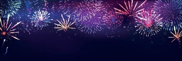 Firework Animation Background vector