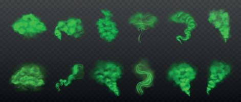 Toxic Smoke Set vector