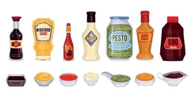 Packages Of Sauce Composition vector