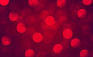 Multicolored blurry bokeh on a red background vector