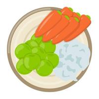 dieta para adelgazar vector