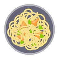 Trendy Noodles Concepts vector