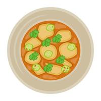 Red Curry Squash vector